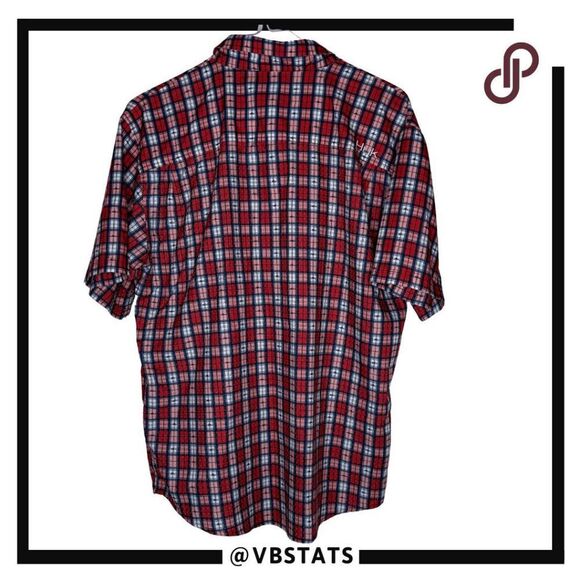 Huk Men's Performance Plaid Tide Point Button Up Fishing Shirt‎ Multicolor Large - Picture 3 of 6
